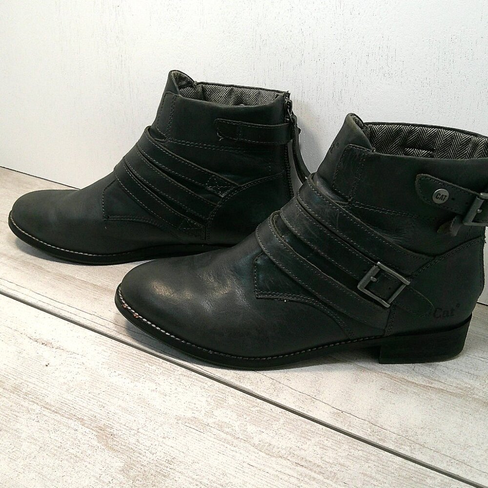 Cat Footwear Women's Vivienne Gray Size 8 Side Buckle boots, Western, - Picture 2 of 10